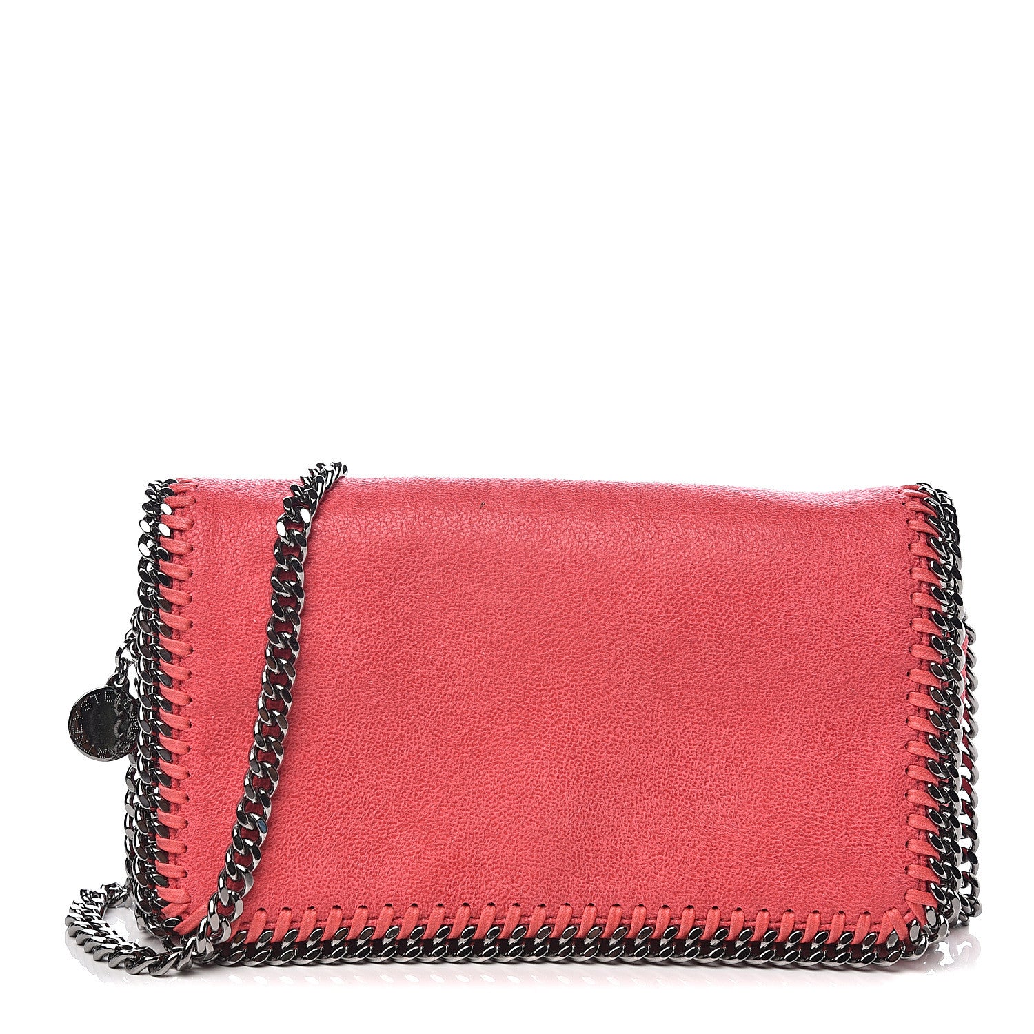 Stella McCartney Shaggy Deer Falabella Crossbody Bag Bright Coral 1 of 9