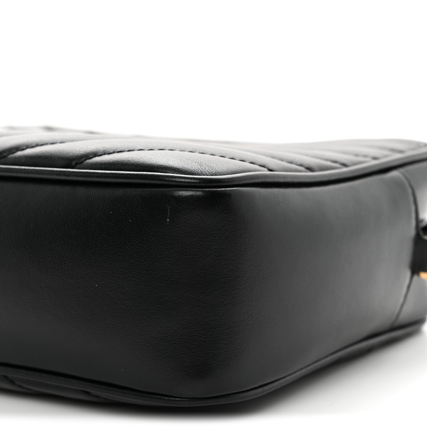 Saint Laurent Calfskin Matelasse Monogram Lou Camera Bag Black 11 of 12