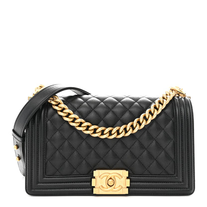 Chanel Caviar Quilted Medium Boy Flap Black 1 of 11