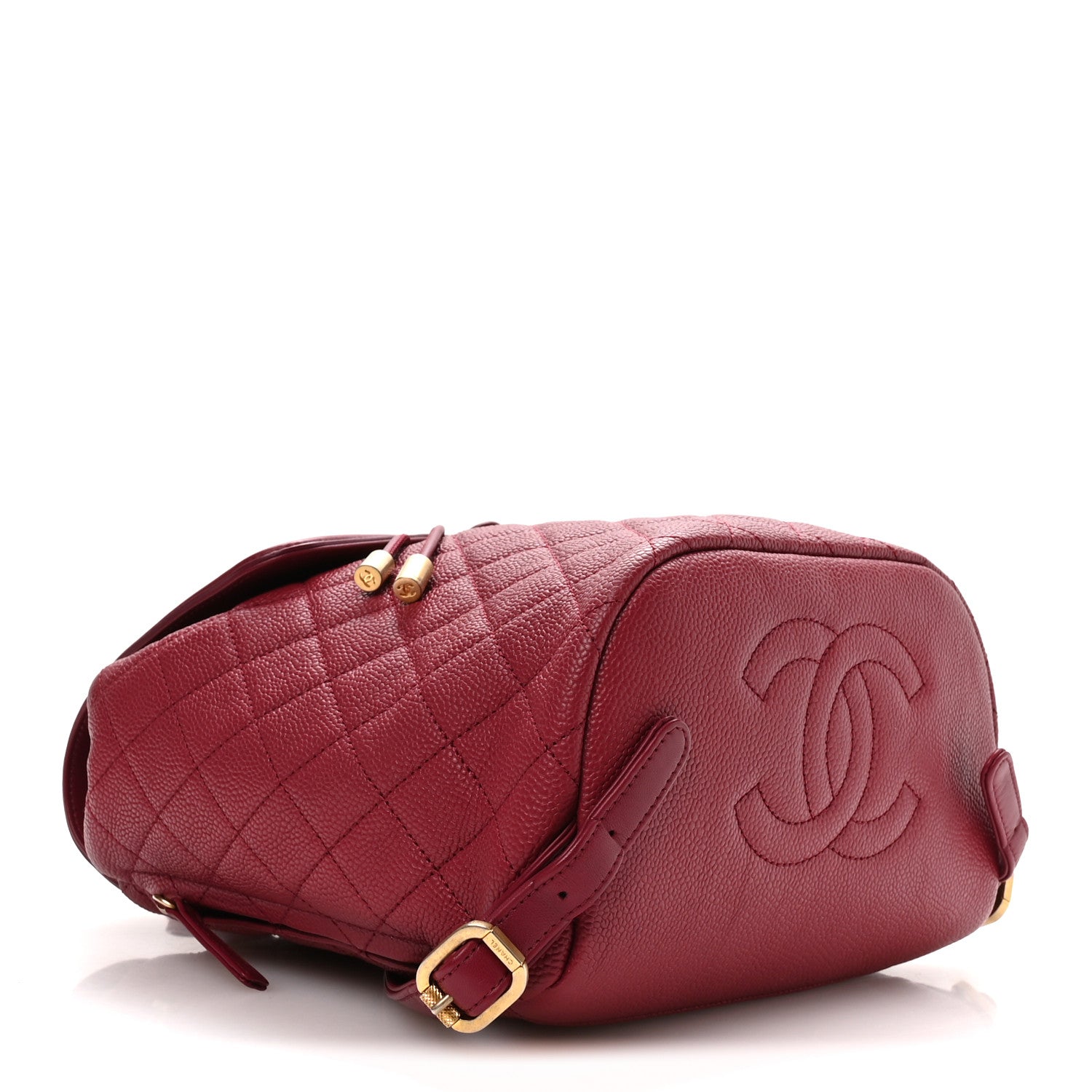 Chanel Caviar Quilted Filigree Backpack Dark Pink 3 of 9