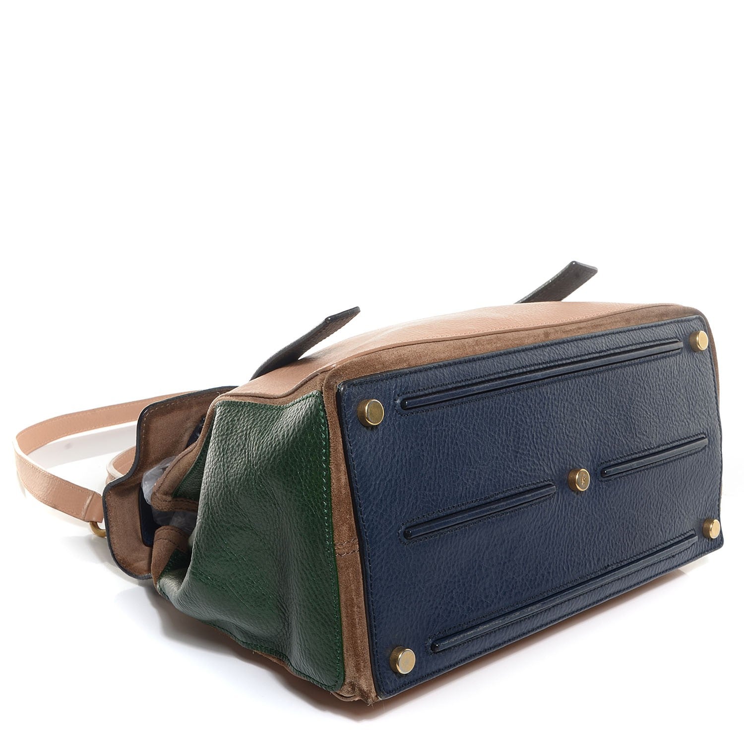 Saint Laurent Leather Medium Muse Two Pale Beige Pacific Blue Dark Green 4 of 8