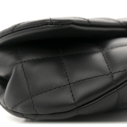 Chanel Calfskin Quilted CC Uniform Flap Belt Bag Black 9 of 10