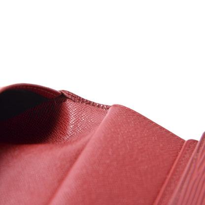 Louis Vuitton Epi Porte Tresor Etui Papiers Wallet Castillan Red 8 of 8