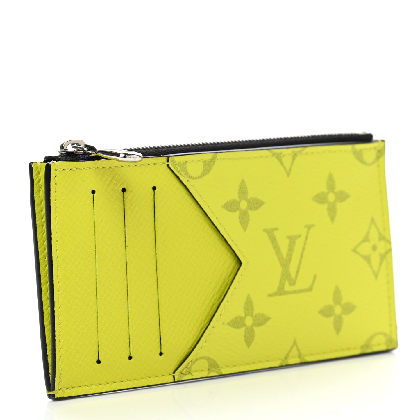 Monogram Taiga Coin Card Holder Yellow