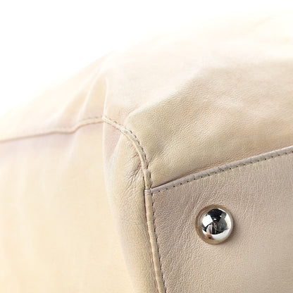 Valentino Garavani Lambskin Ruffle Tote Beige 12 of 19