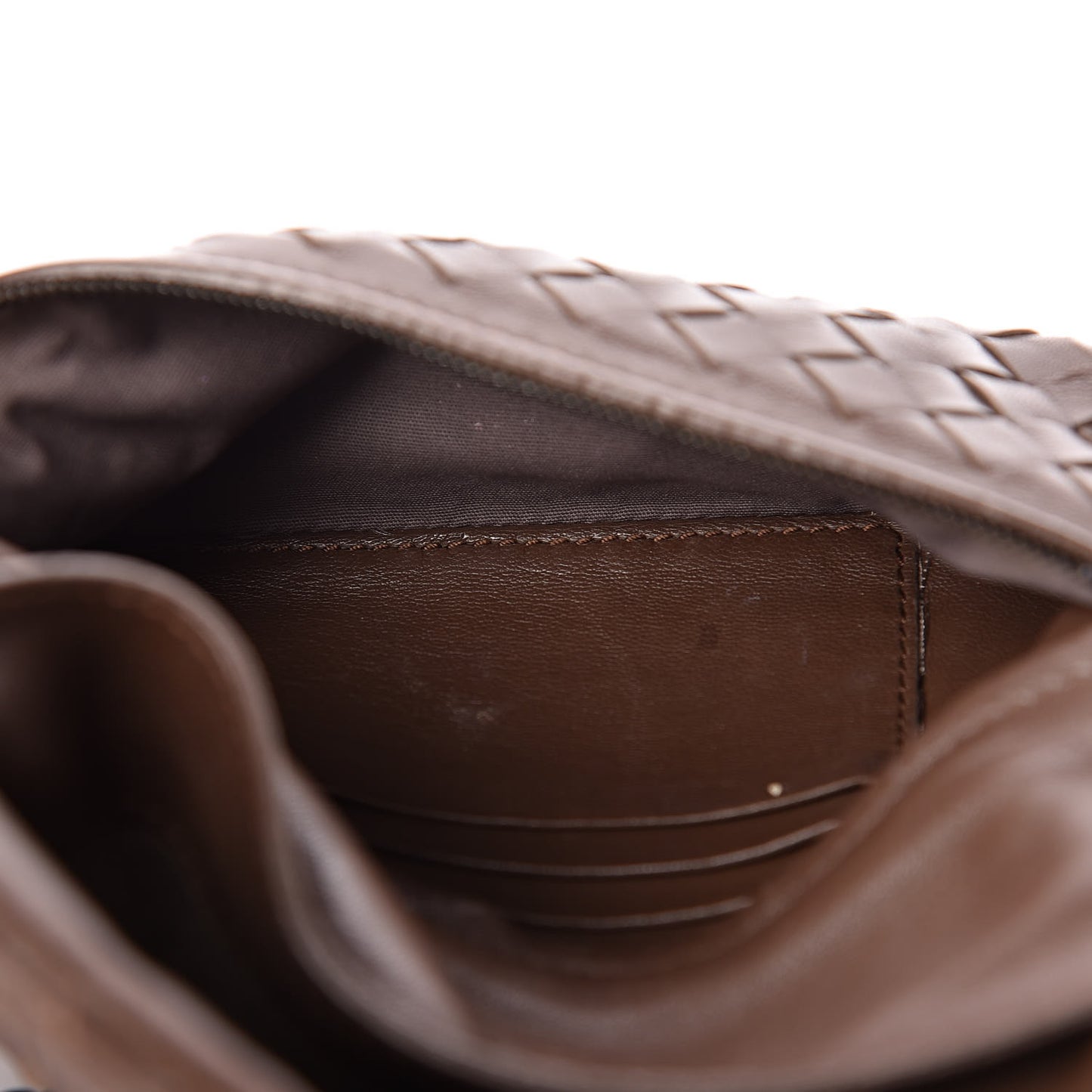 Nappa Intrecciato Small Chain Crossbody Elephant