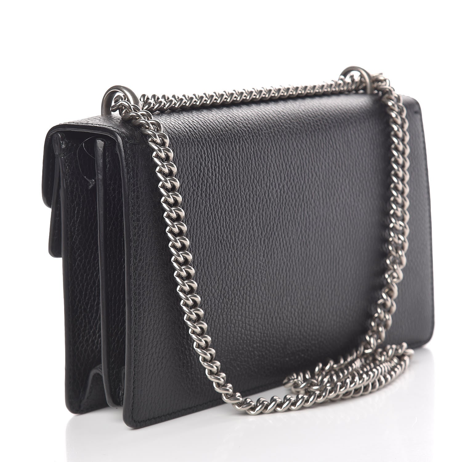 Gucci Pebbled Calfskin Small Dionysus Shoulder Bag Black 3 of 10