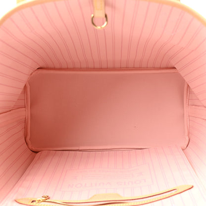 Louis Vuitton Damier Azur Neo Neverfull MM Rose Ballerine 5 of 9