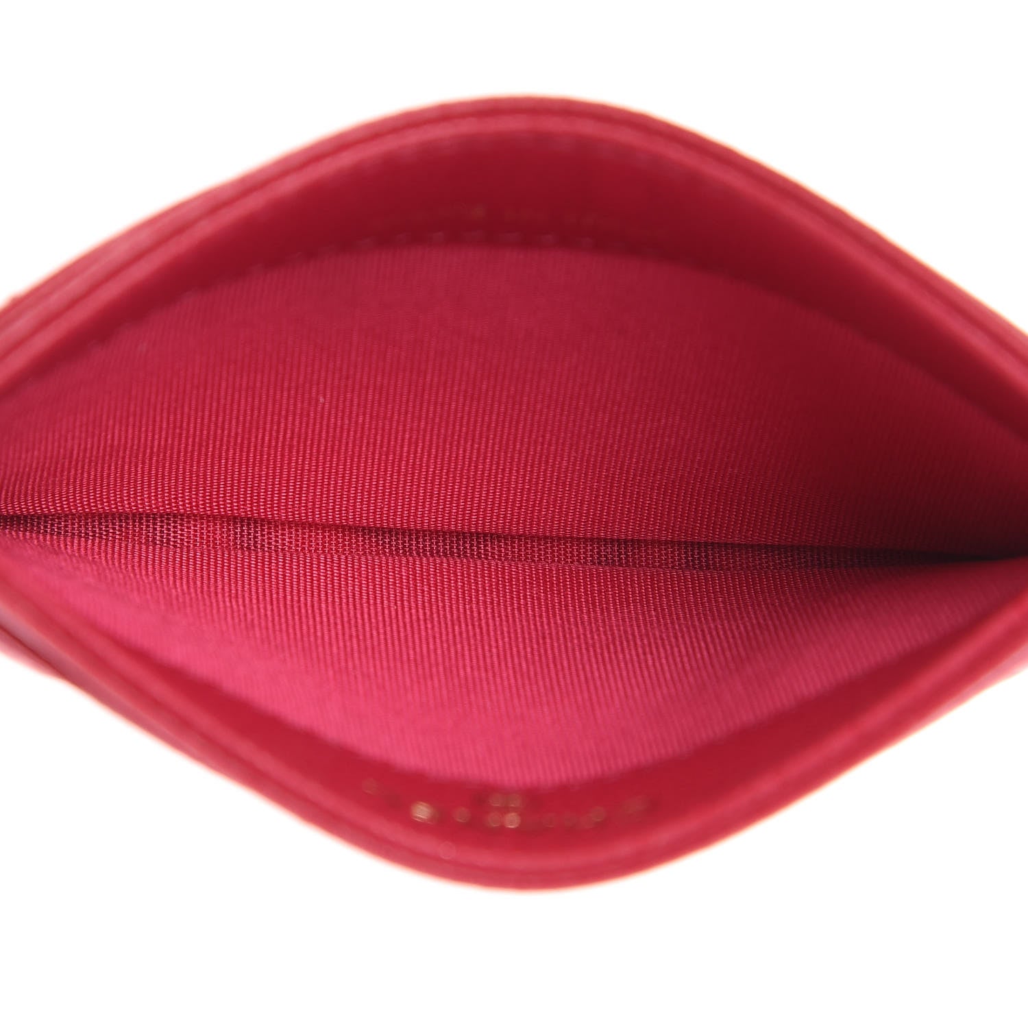 Chanel Caviar Camellia Embossed Card Holder Fuchsia 5 of 11