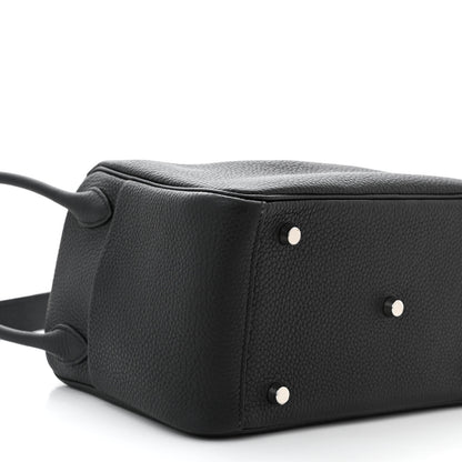 Hermes Taurillon Clemence Lindy 26 Black 9 of 11