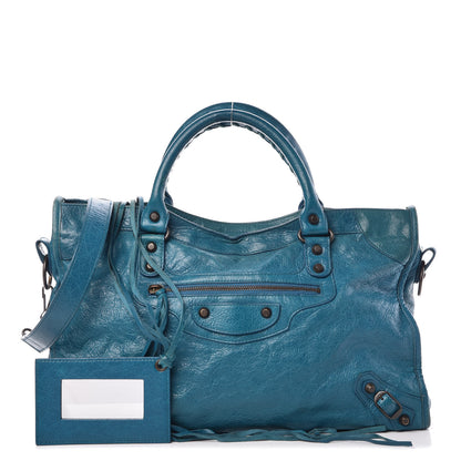 Balenciaga Agneau Classic Hardware City Lagon 1 of 14