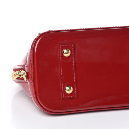 Louis Vuitton Vernis Alma BB Pomme D'Amour 7 of 10