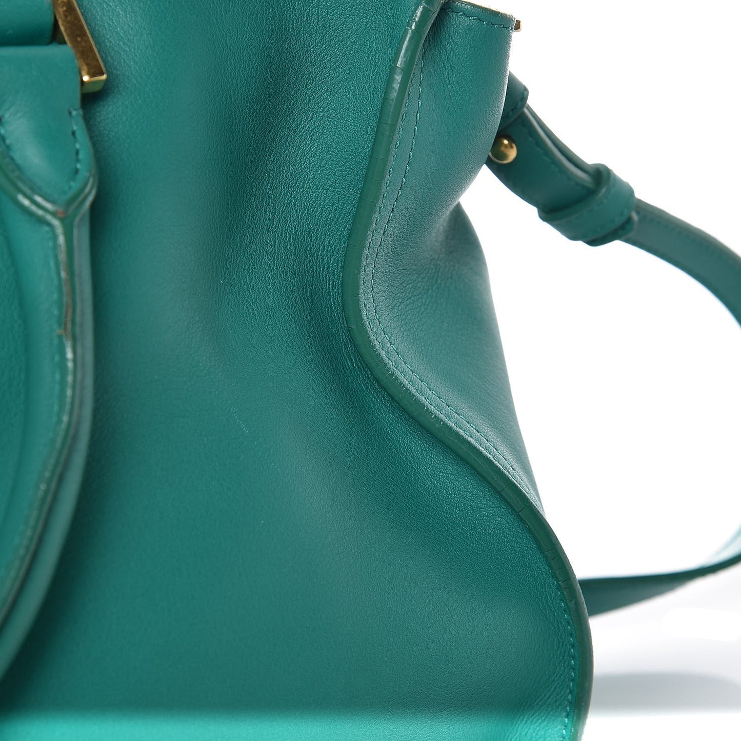 Calfskin Small Classic Y Cabas Green