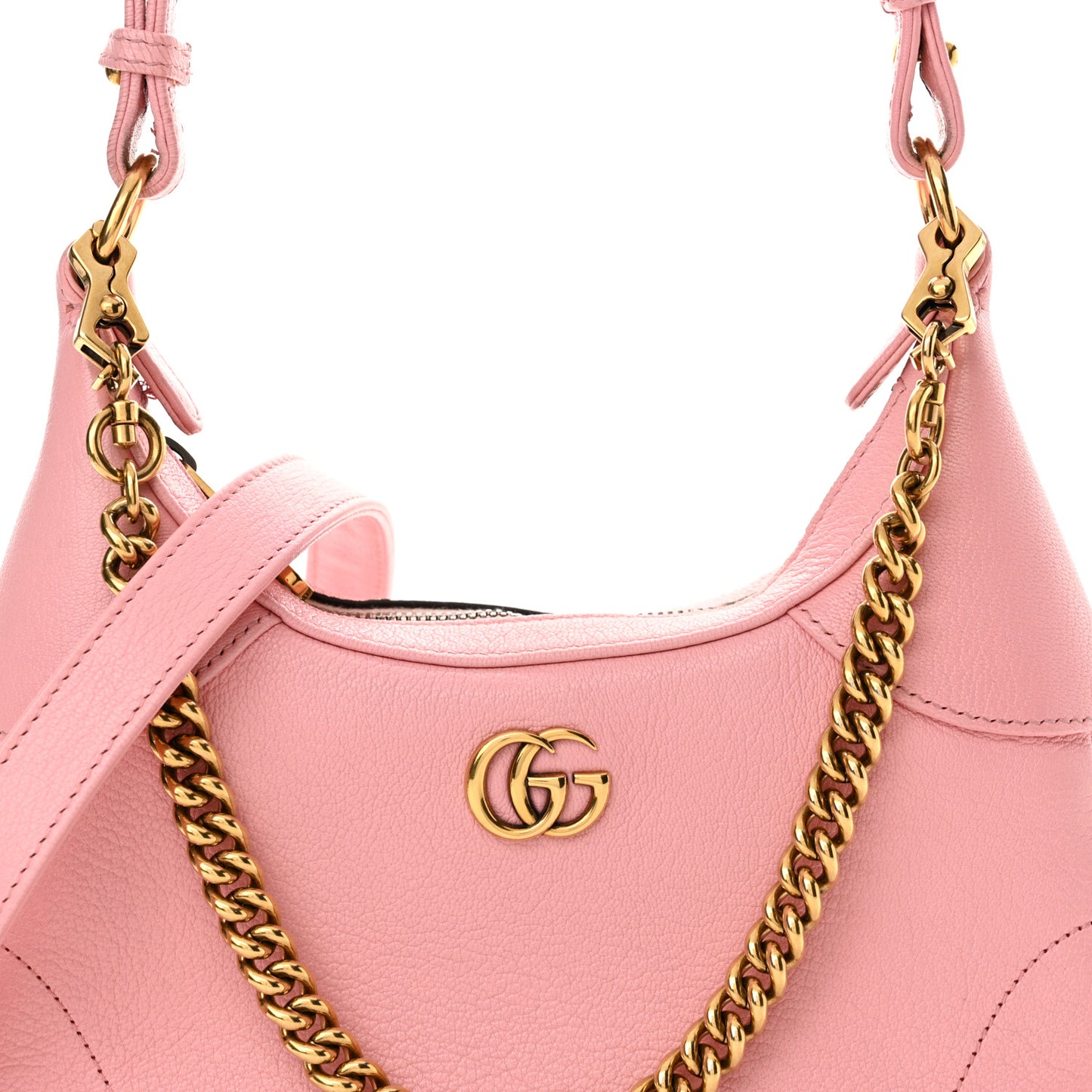 Goatskin Small Aphrodite Shoulder Bag Wild Rose