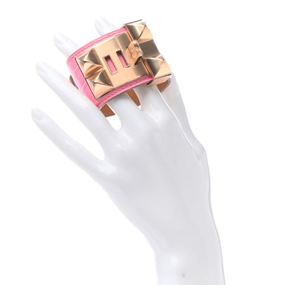 Hermes Matte Niloticus Crocodile Collier De Chien CDC Bracelet T1 Rose Bubblegum 2 of 4