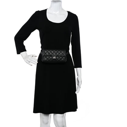 Chanel Grained Calfskin Quilted 2.55 Reissue Flap Belt Bag Clutch Black 2 of 12