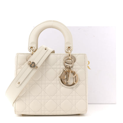 Christian Dior Lambskin Cannage Small My ABCDior Lady Dior White 16 of 16