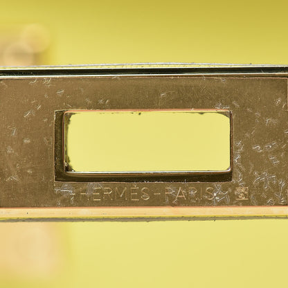 Hermes Swift Kelly Pochette Clutch Lime 29 of 30