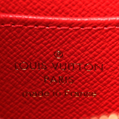 Louis Vuitton Damier Ebene 2021 Christmas Animation London Zippy Coin Purse Red 6 of 6