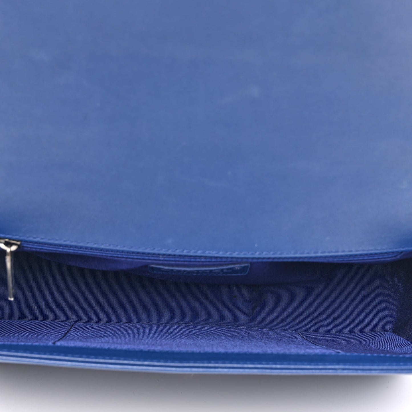 Lambskin Quilted New Medium Boy Flap Blue