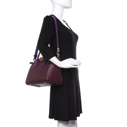 Givenchy Sugar Goatskin Small Tri-Color Antigona Oxblood Violet Orange 2 of 11