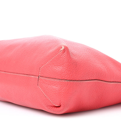 Hermes Taurillon Clemence Double Sens Reversible Tote 36 Rubis Bougainvillea 15 of 18