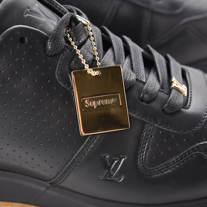 Louis Vuitton X SUPREME Calfskin Run Away Sneakers 7 Black 9 of 10