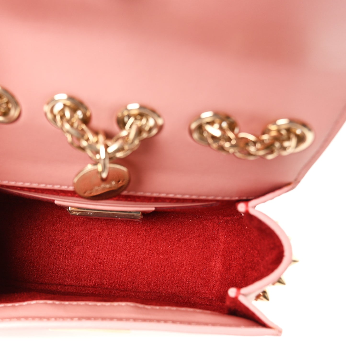 Calfskin Spikes Mini Sweety Charity NV Crossbody Bag Ronsard