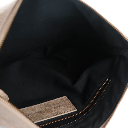 Balenciaga Agneau Classic Hardware Flat Handle Clutch Gris Poivre 5 of 7