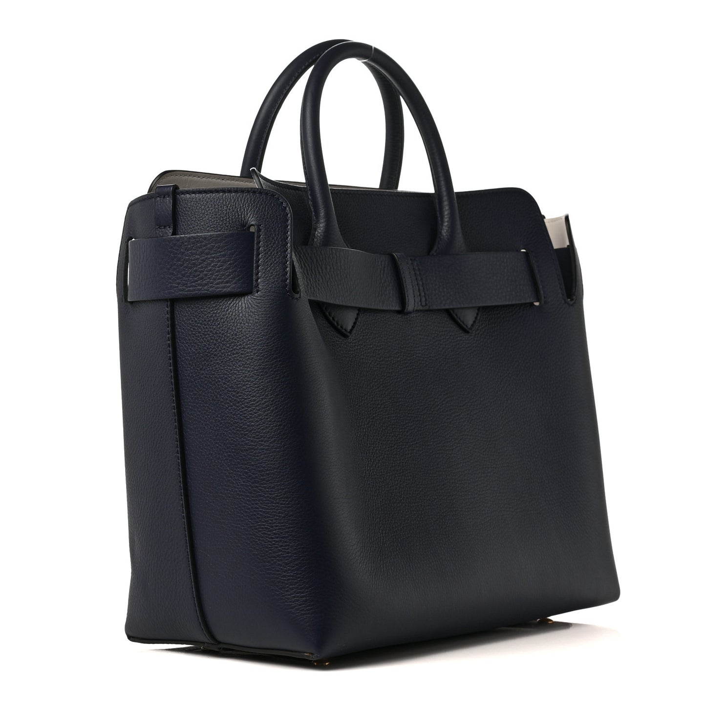 Soft Grain Calfskin Medium Belt Bag Navy Blue