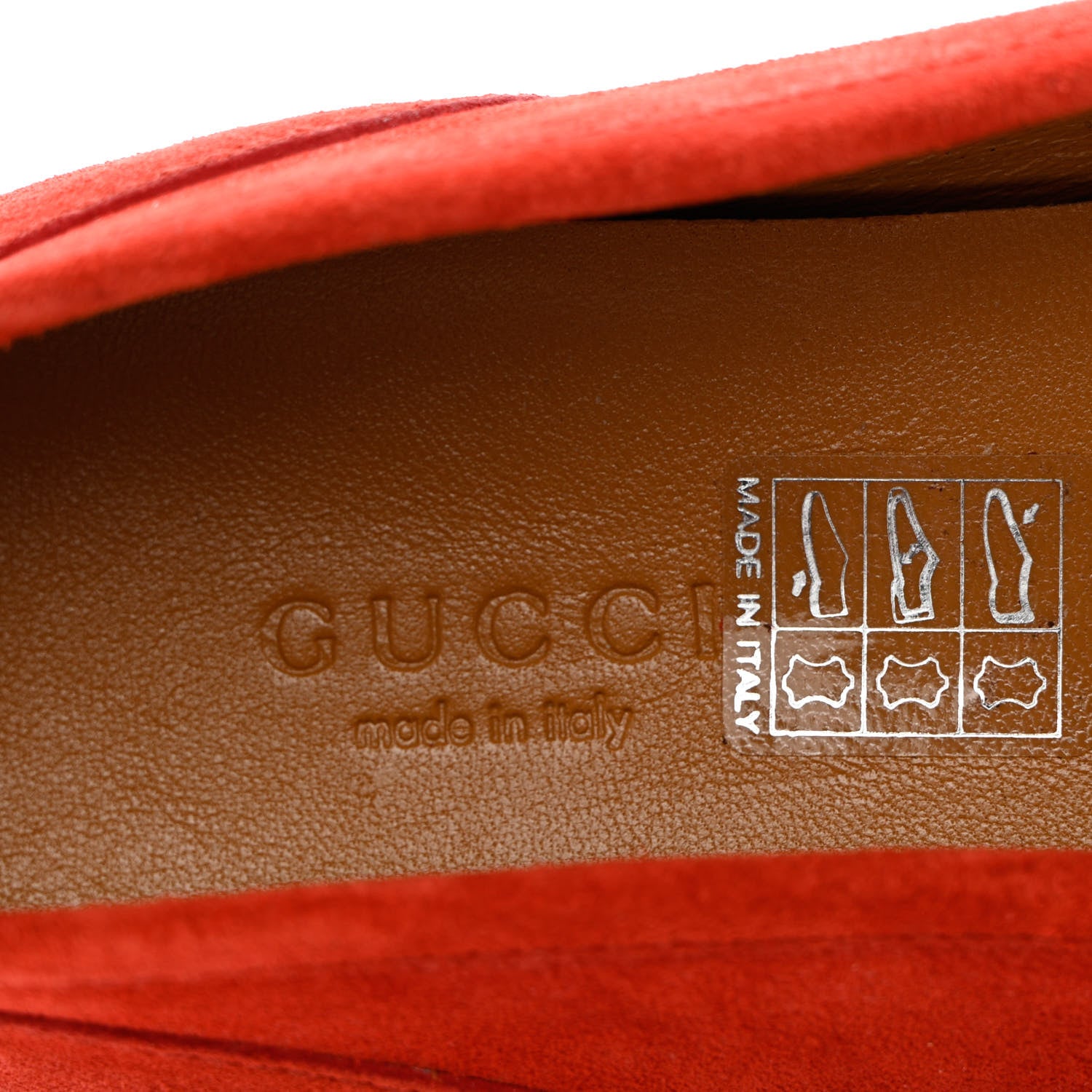 Gucci Suede Womens Jordaan Loafers 39 Red 7 of 17