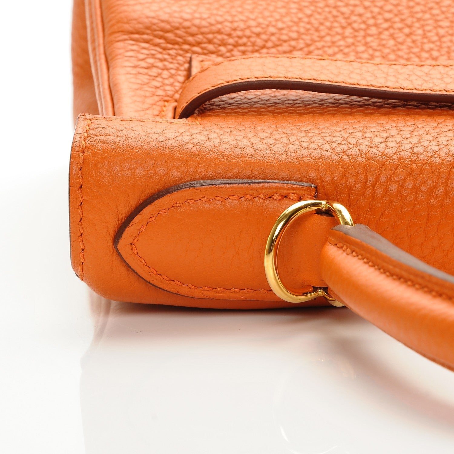 Hermes Taurillon Clemence Kelly Retourne 28 Orange 23 of 24