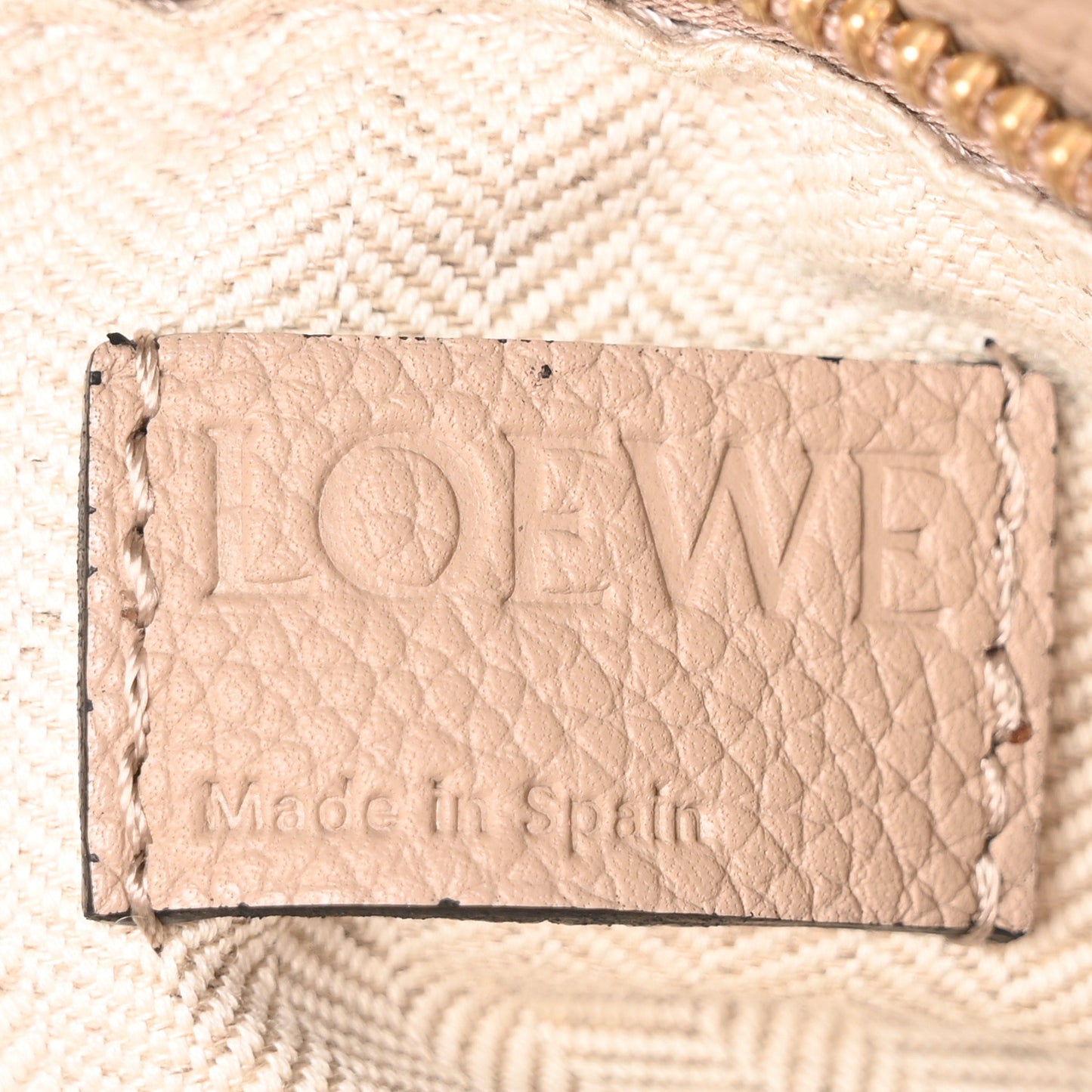 Grained Calfskin Small Puzzle Bag Sand