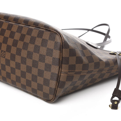 Louis Vuitton Damier Ebene Neo Neverfull MM Rose Ballerine 13 of 14