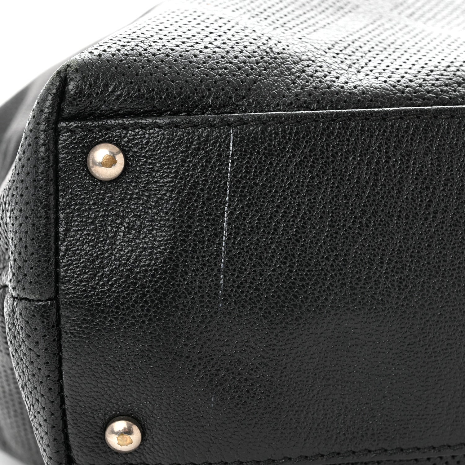 Chanel Goatskin Perforated Large CC Tote Black 15 of 16