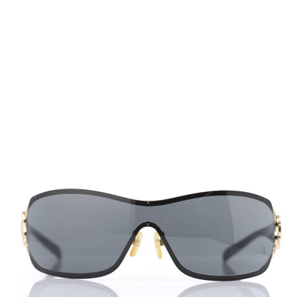 Chanel Camellia CC Sunglasses 4164 Black 2 of 6