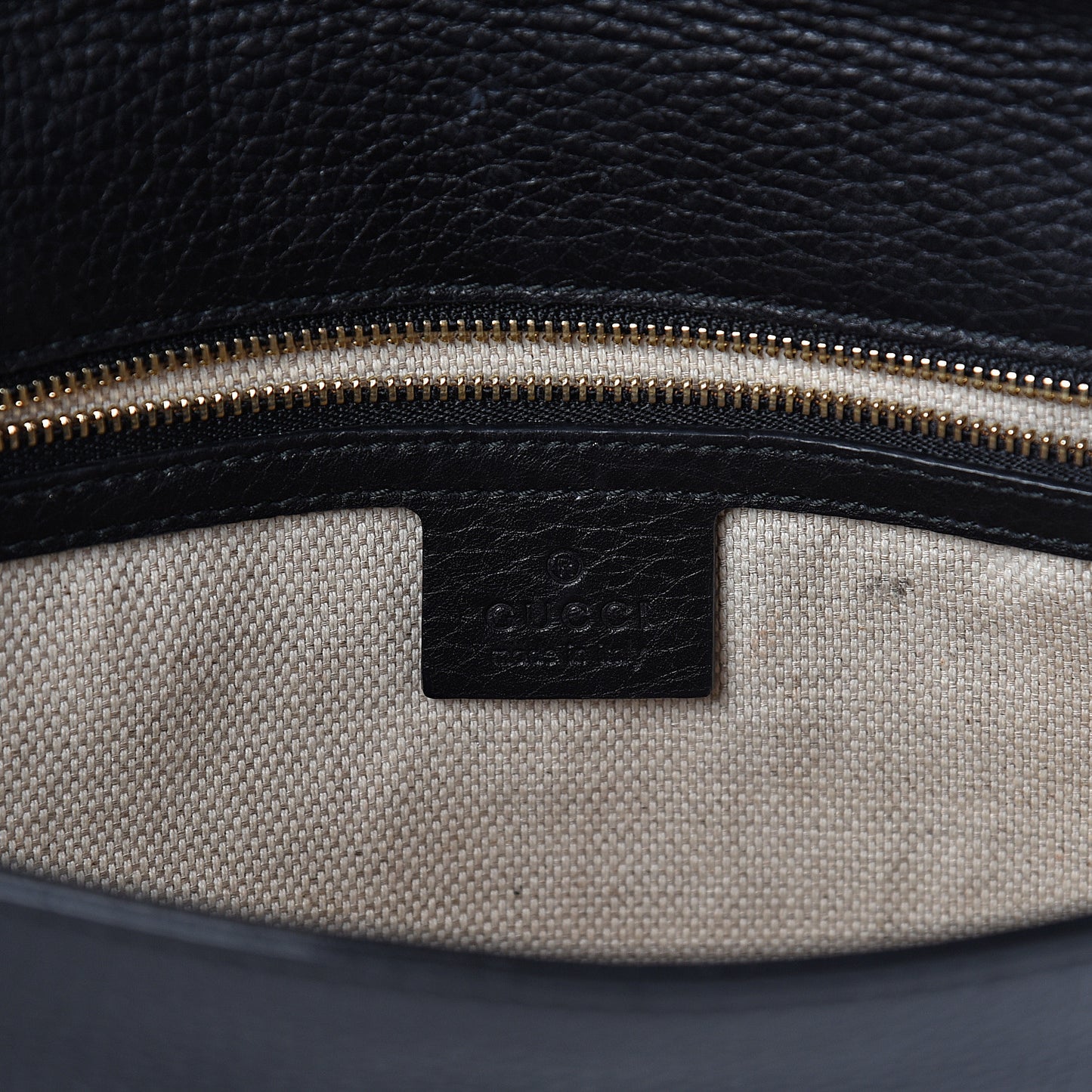 Pebbled Calfskin Medium Soho Clutch Black