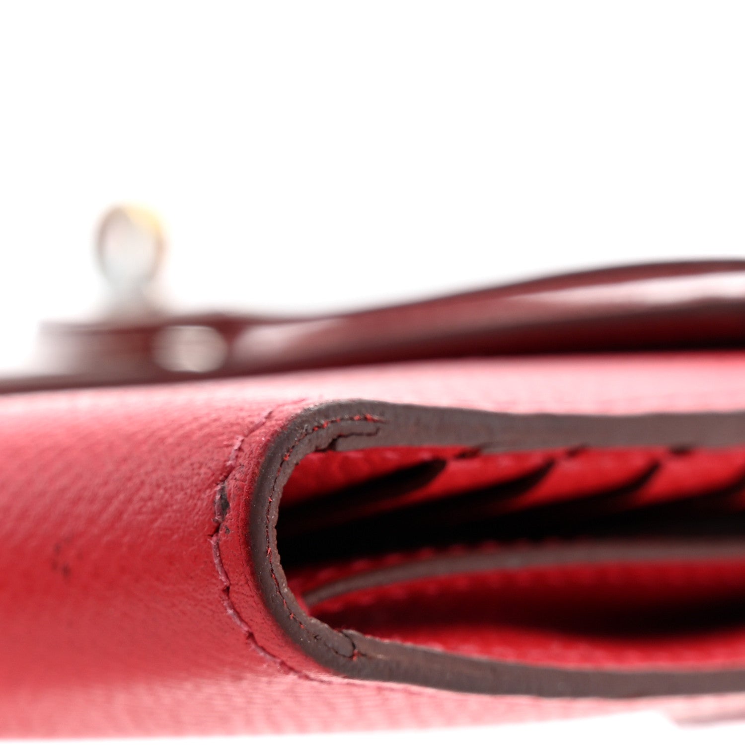 Hermes Epsom Kelly Tri-Fold Wallet Rouge Vif 11 of 13