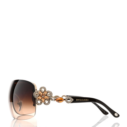 Bulgari BVLGARI Crystal Flower 6059-B Sunglasses Brown 3 of 8