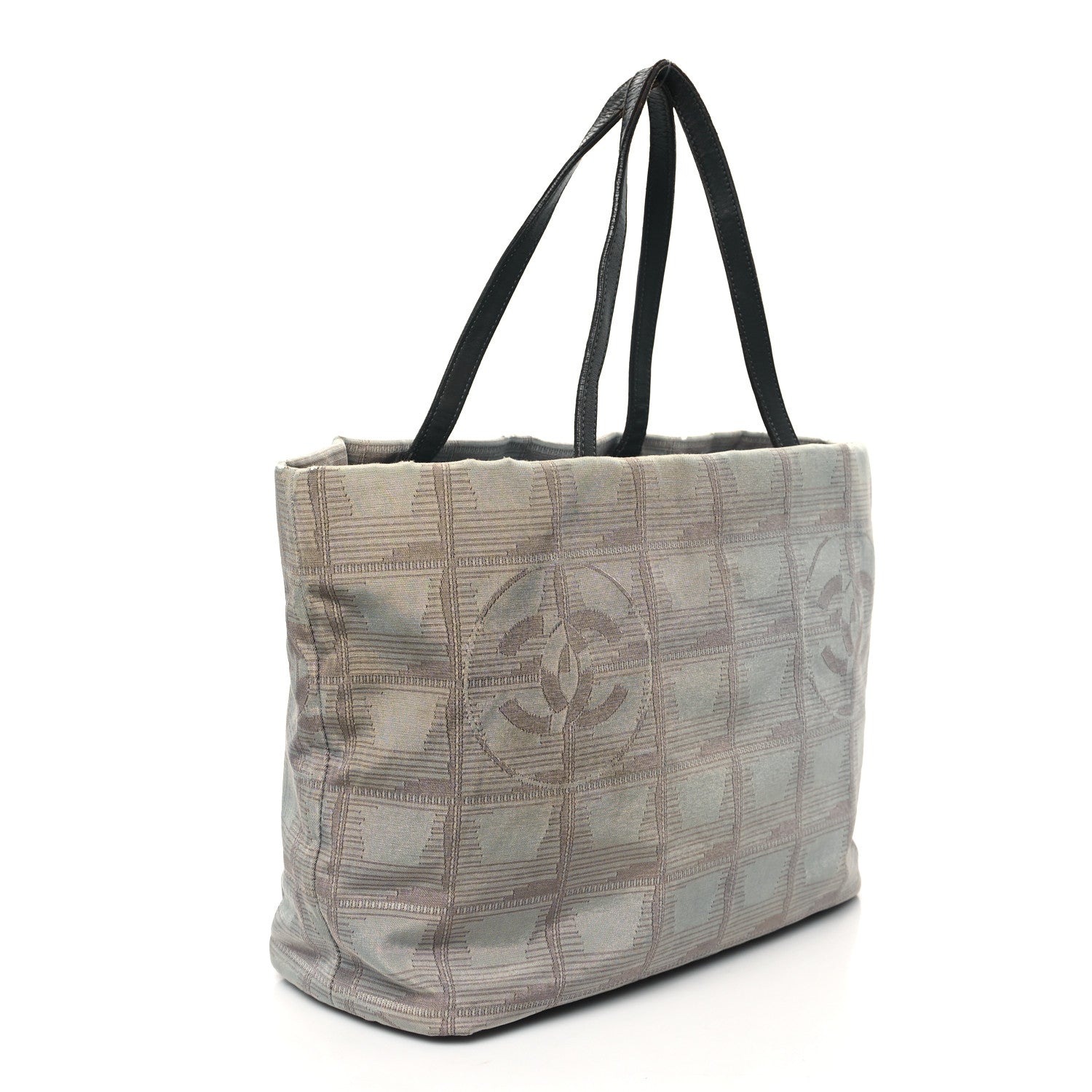 Chanel Nylon Travel Tote Gray 3 of 13