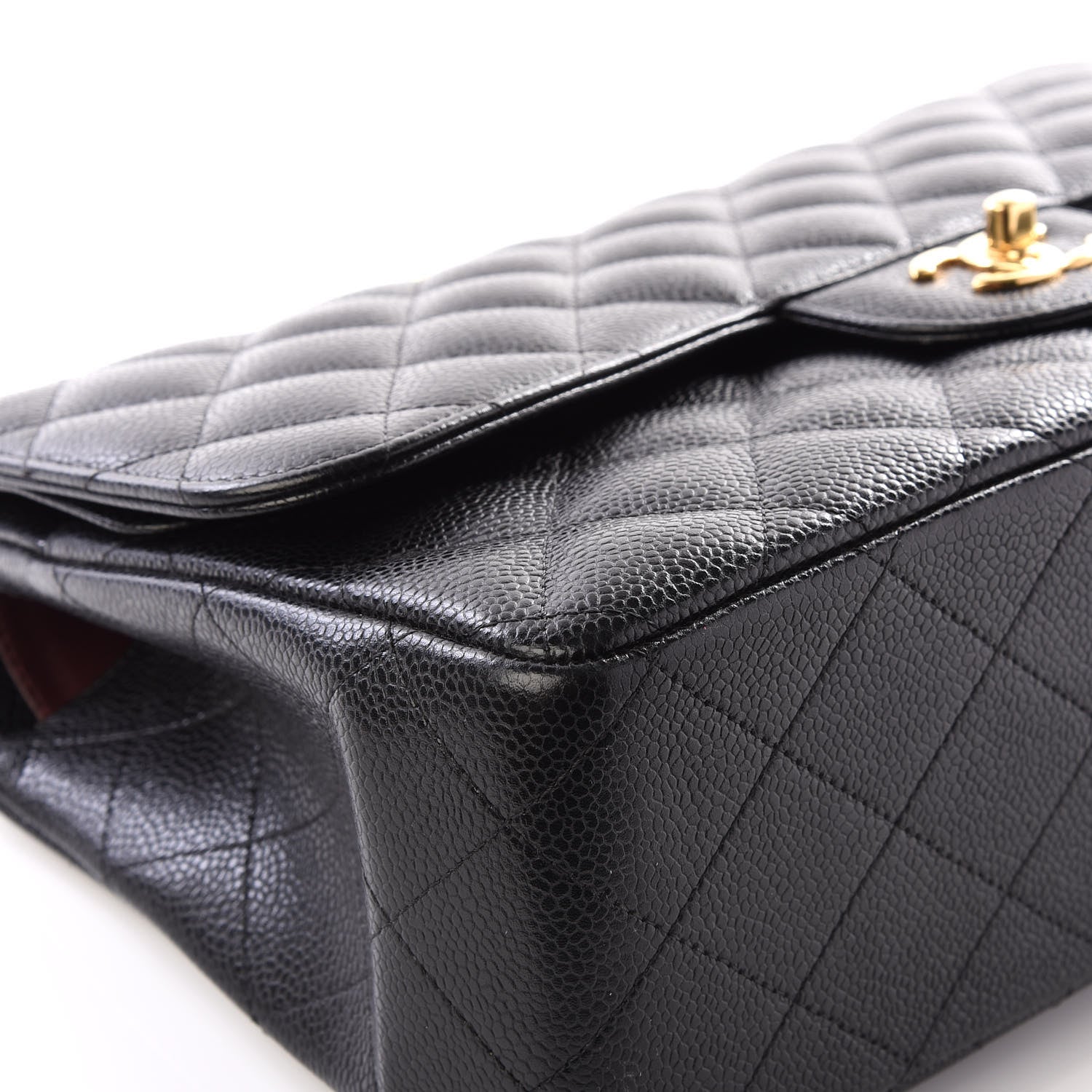 Chanel Caviar Quilted Jumbo Double Flap Black 6 of 11