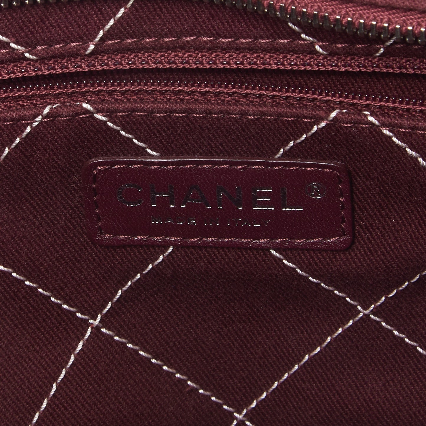 Grained Calfskin Quilted Small Daily Shopping Tote Light Pink