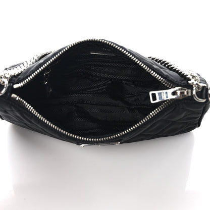 Prada Nylon Tessuto Impuntu Quilted Crossbody Bag Black 5 of 11