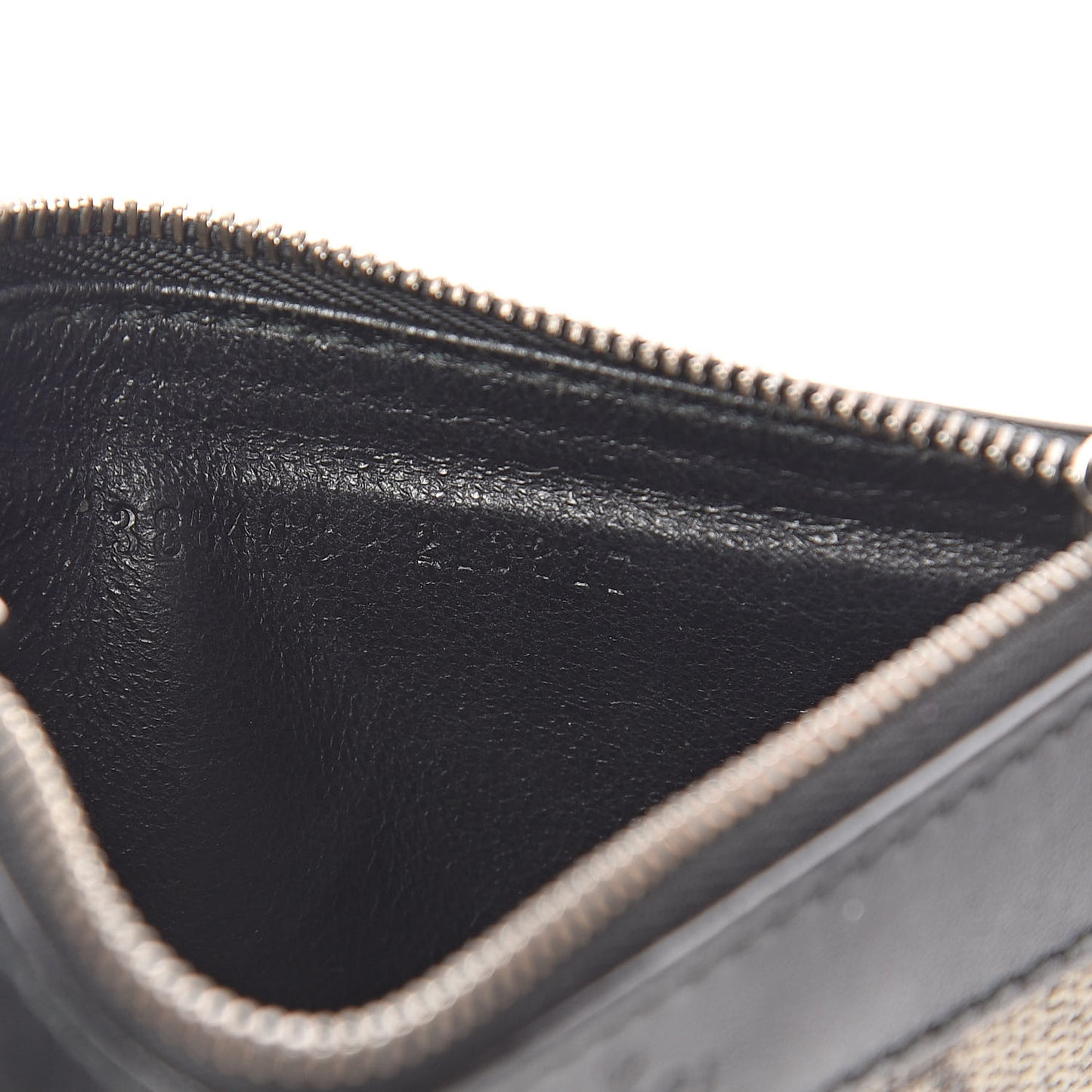 GG Supreme Monogram Web Key Case Black