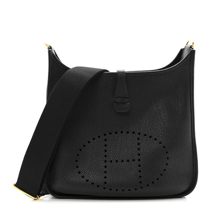 Hermes Taurillon Clemence Evelyne III PM Black 1 of 13