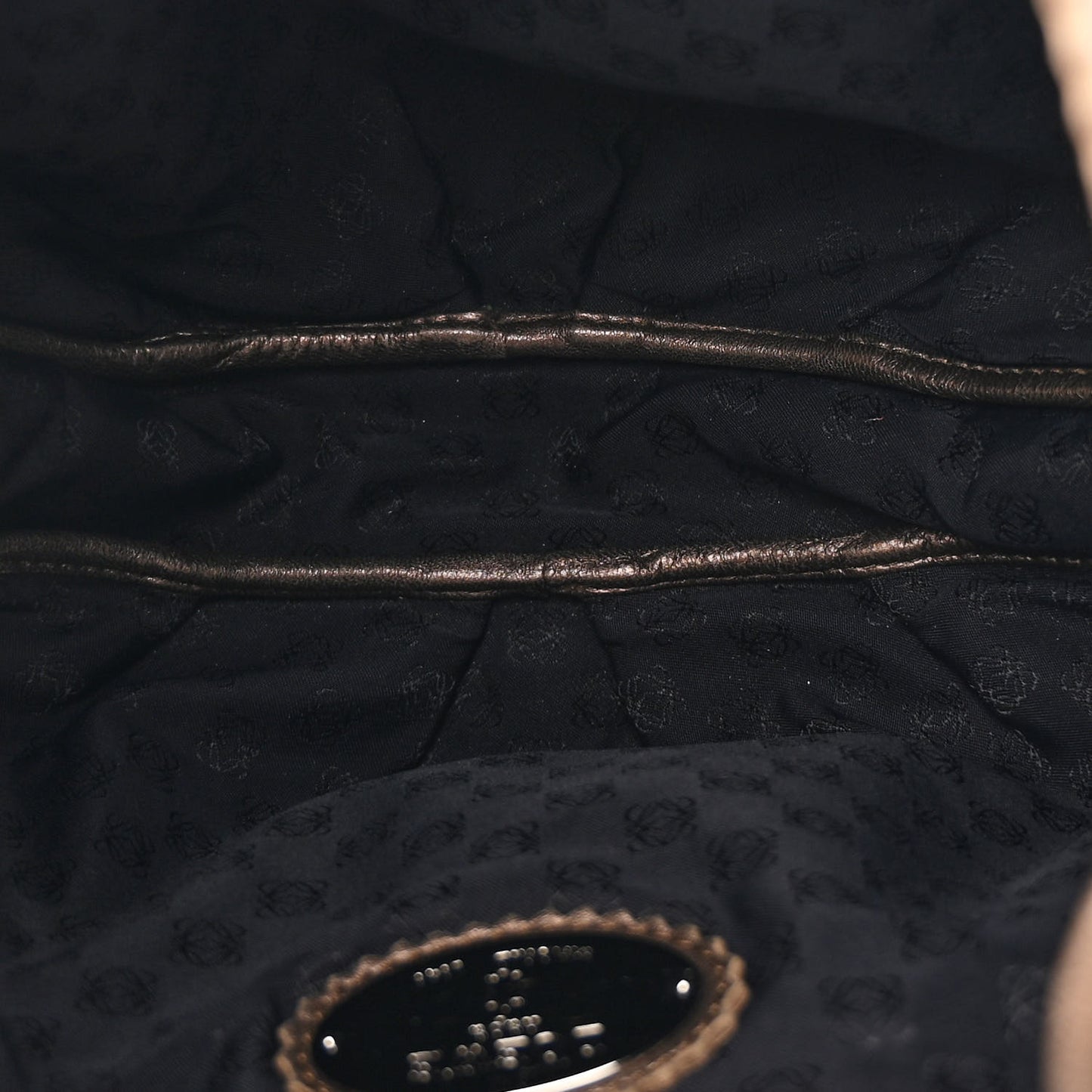 Metallic Nappa Hobo Bronze
