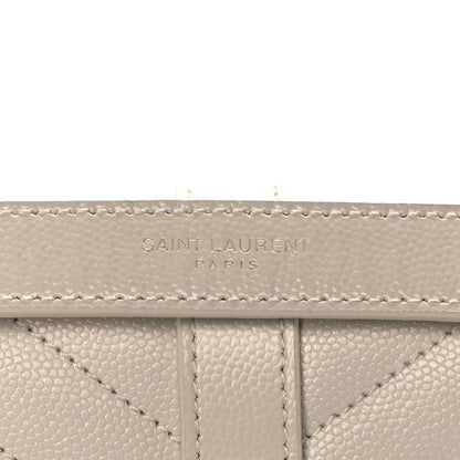 Saint Laurent Grain De Poudre Textured Mixed Matelasse Medium Triquilt Monogram Satchel Porcellana 8 of 13