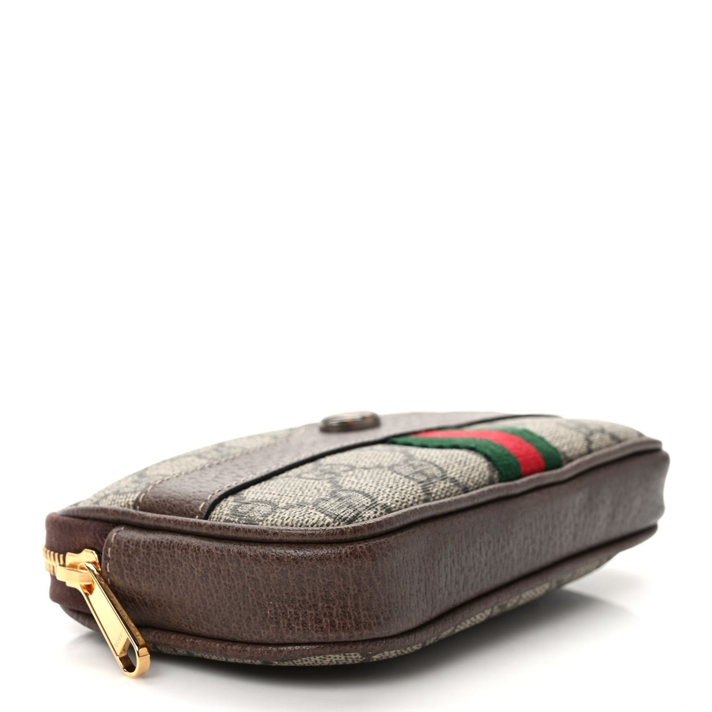 GG Supreme Monogram Ophidia Belted iPhone Case 85 34 Dark Brown