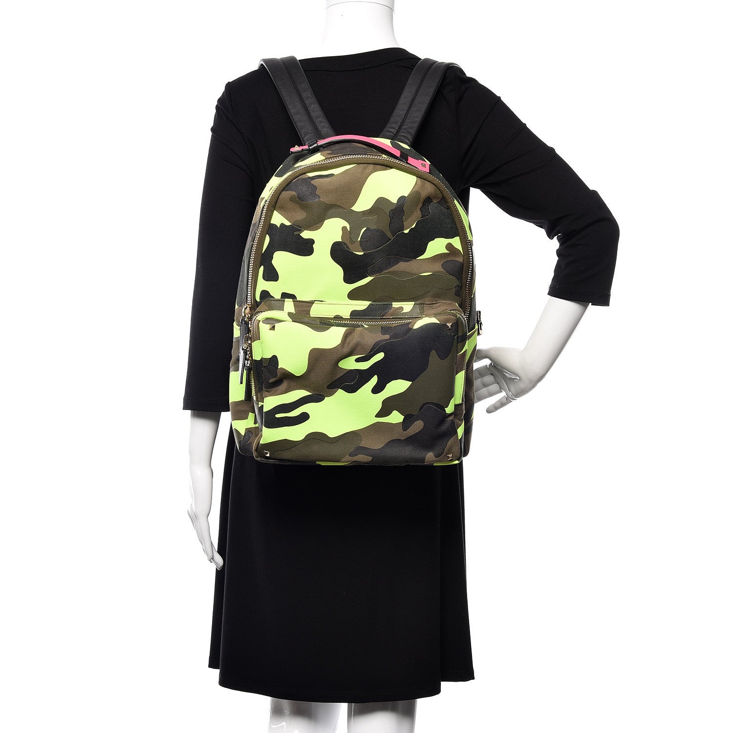 Valentino Garavani Camouflage Backpack Green Fluo 2 of 11