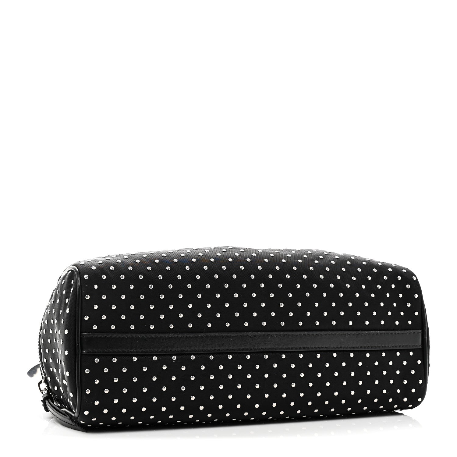 Prada Re-Nylon Studded Shoulder Bag Black 4 of 9